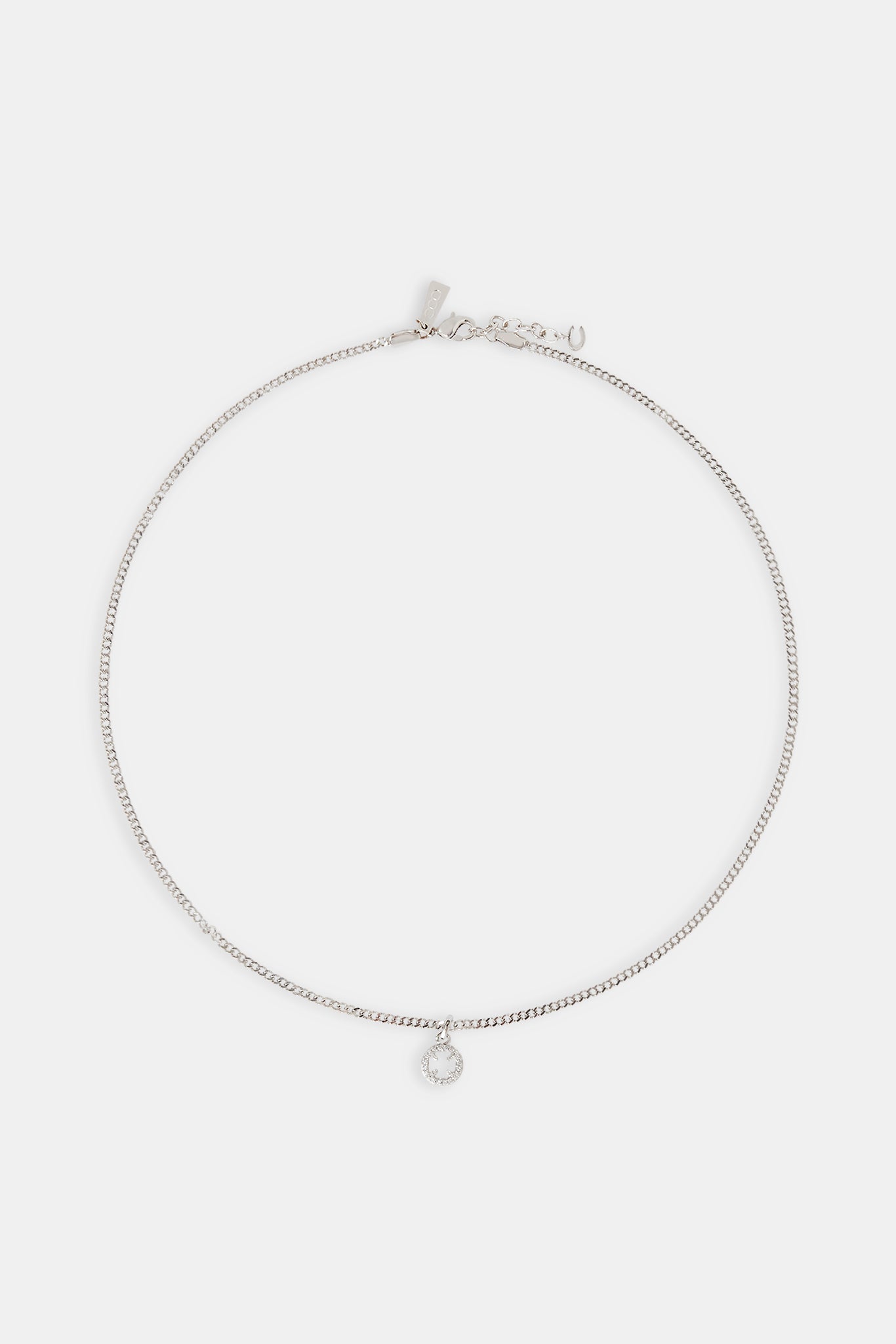 Micro Iced Motif Cut Out Necklace - 10mm